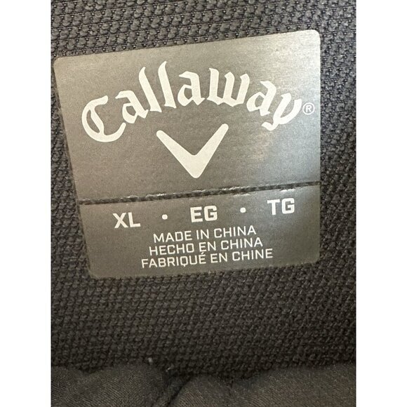 Calloway Golf Men's XL Jacket Full Zip Gray Black Zipped Pockets - Picture 3 of 11
